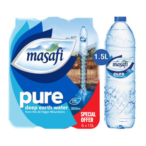 Masafi Drinking Water Value Pack 6 x 1.5 Litres