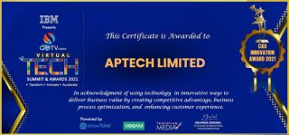 Aptech Limited has been recognised as the Best Franchisor of the year for Education at FRO 2021, the Franchise & Retail Award