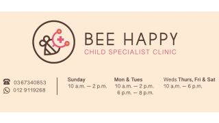 specialized physicians paediatrics kualalumpur BEE HAPPY CHILD SPECIALIST CLINIC 陈儿科专科诊所